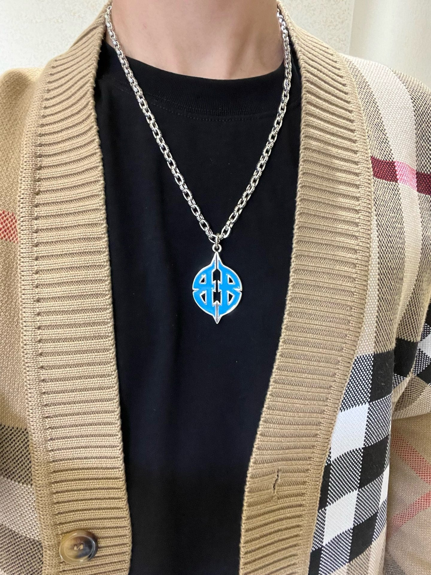 Silver Blue Necklace - FashionHype.xyz