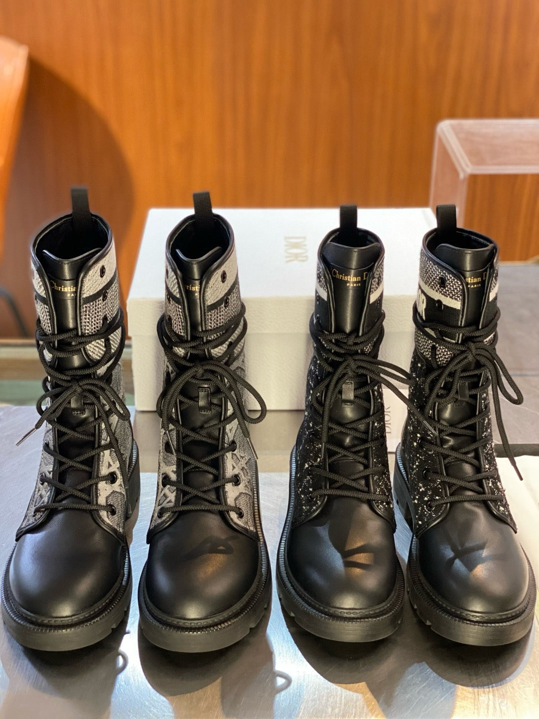 Black and Grey Shoes