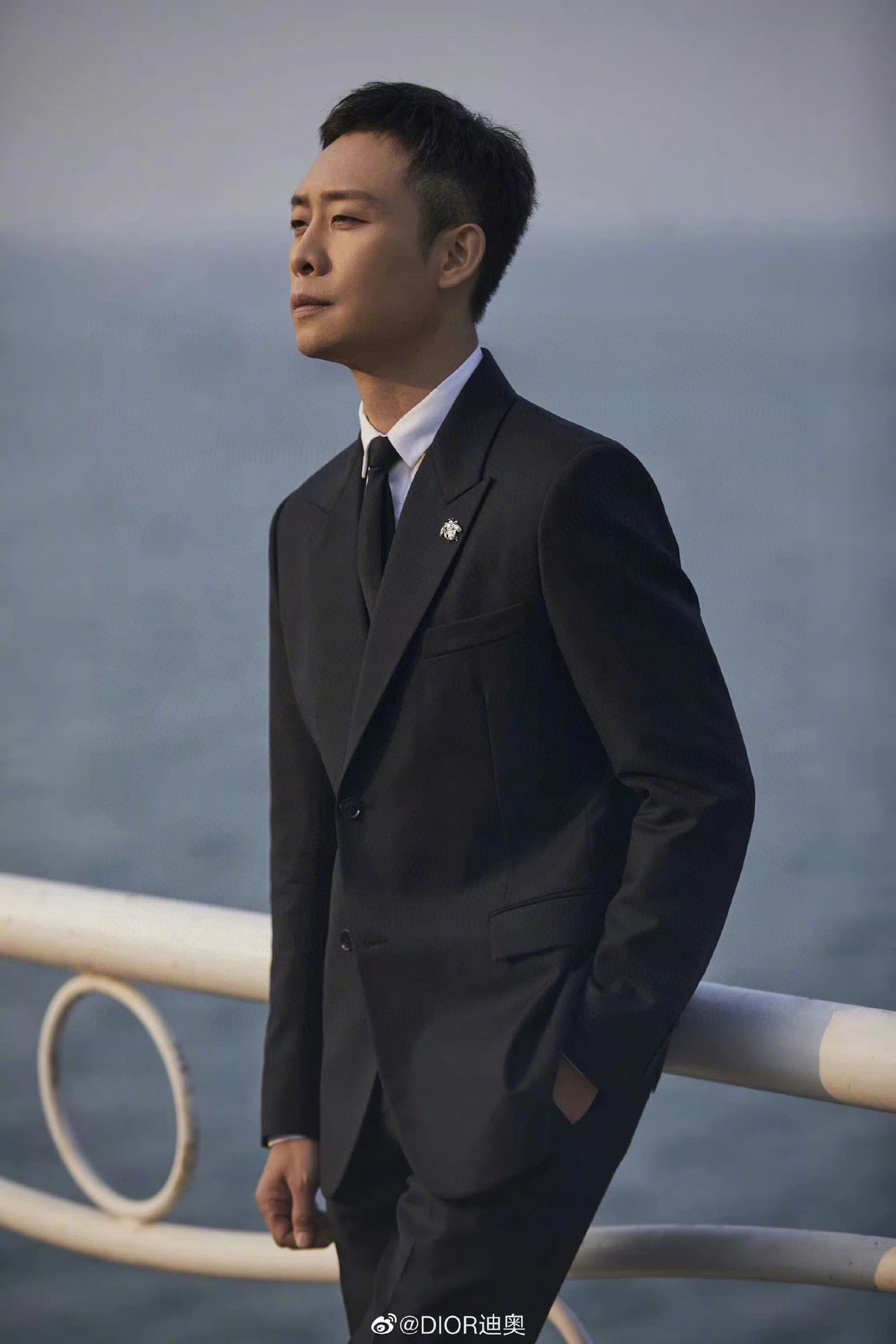 Black Jacket and Pant Suit