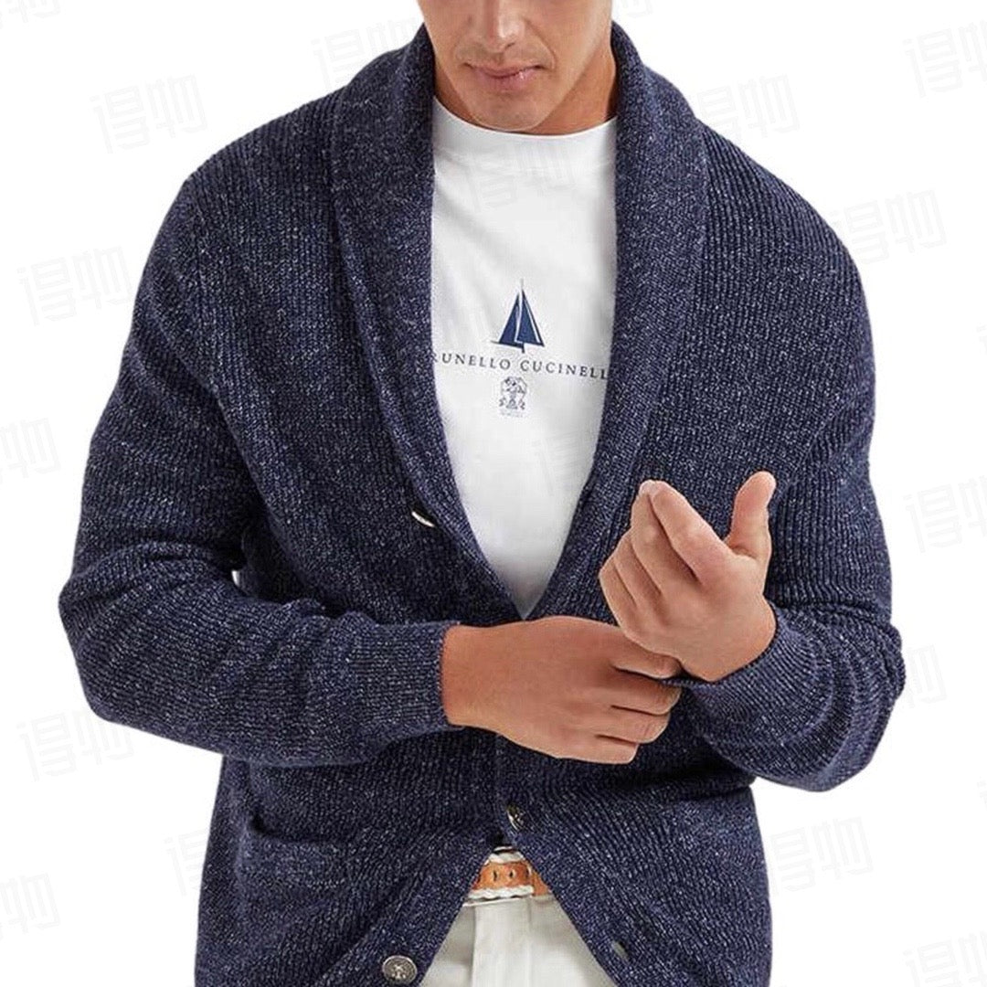 Brown and Blue Jacket - FashionHype.xyz