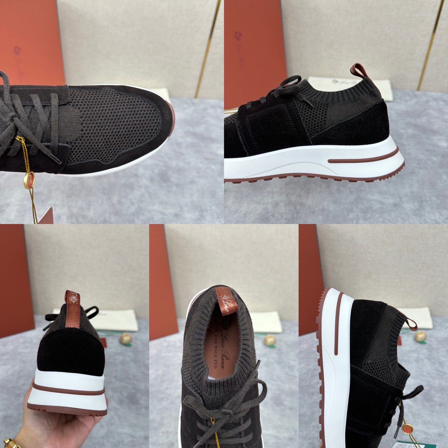 Grey, Blue and Black Shoes