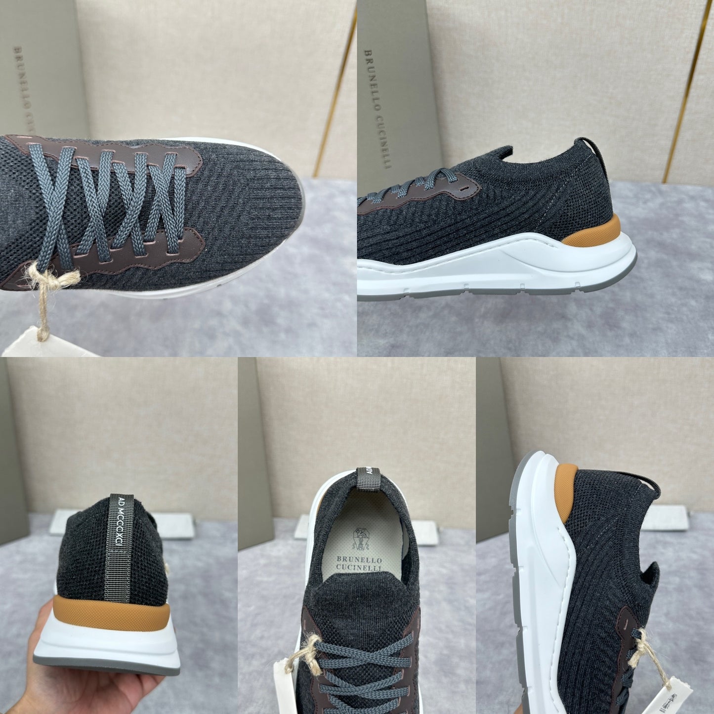 Dark grey and Black Shoes - FashionHype.xyz