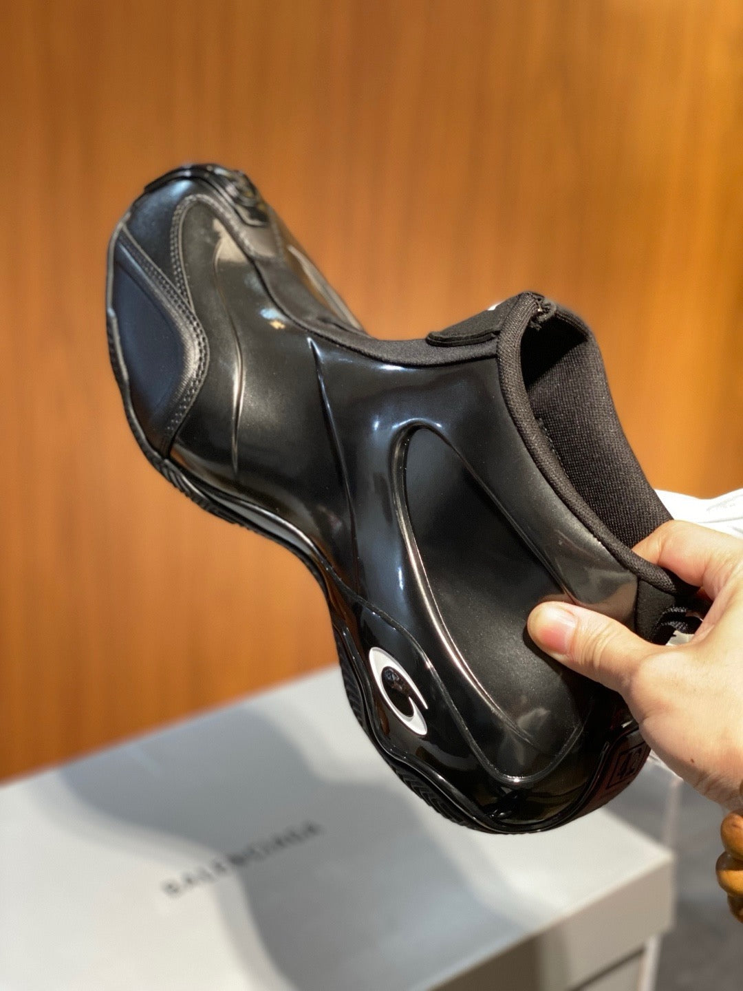 White and Black Shoes