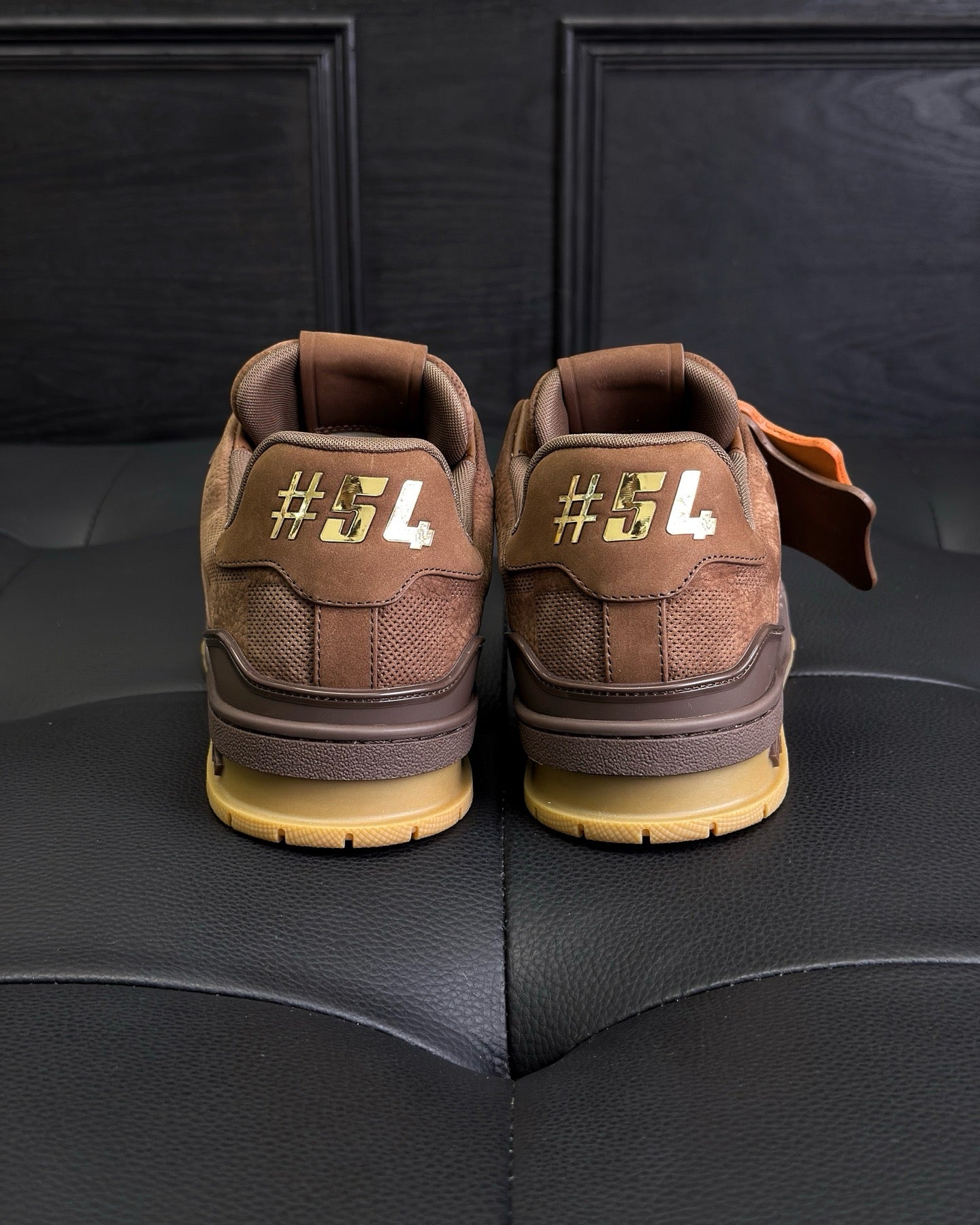 Grey and Brown Shoes