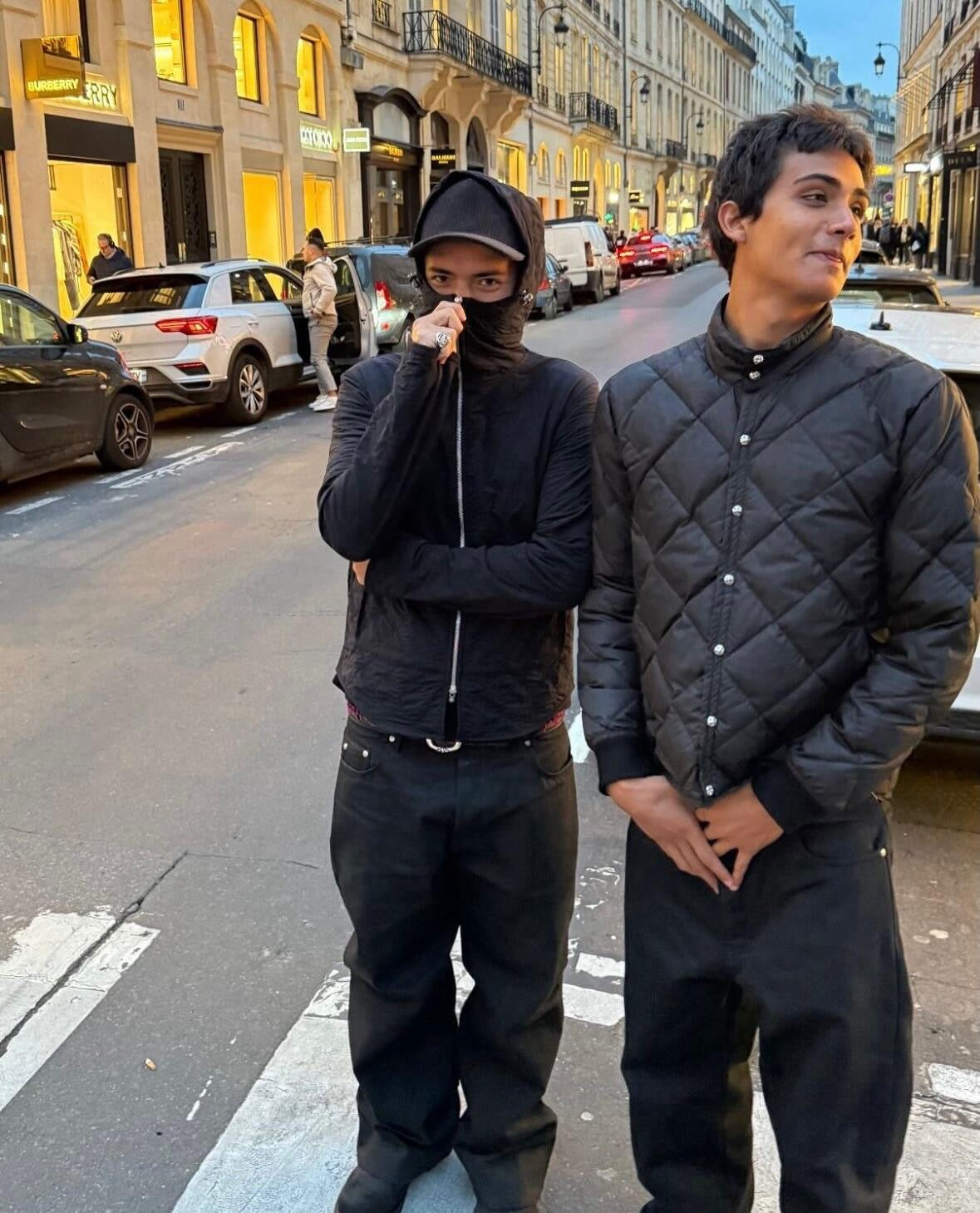 Grey blue and Black Jacket