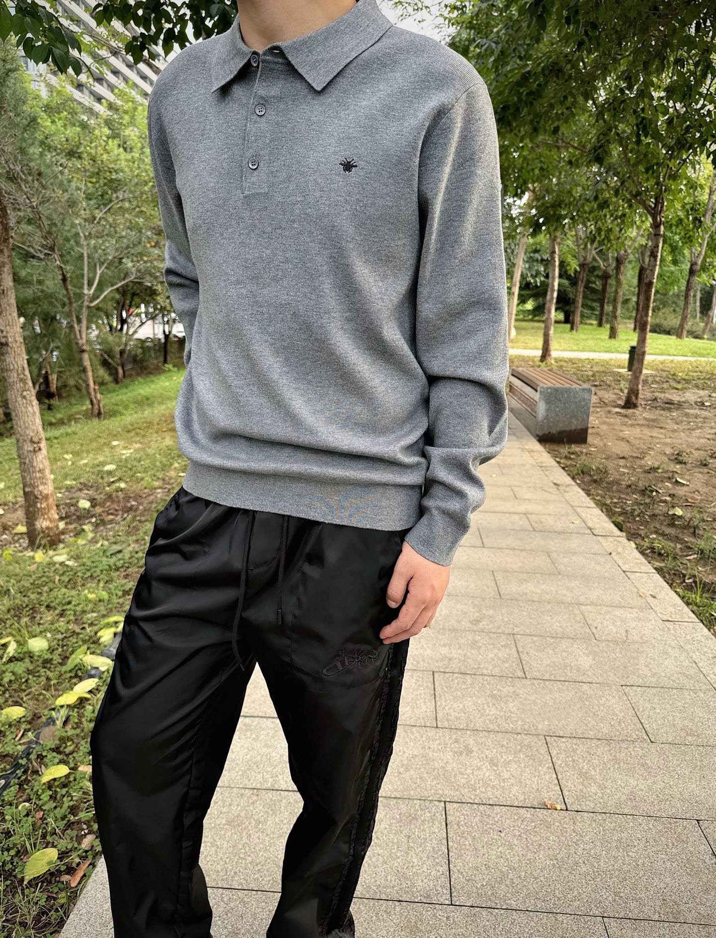 Black and Grey Sweatshirt
