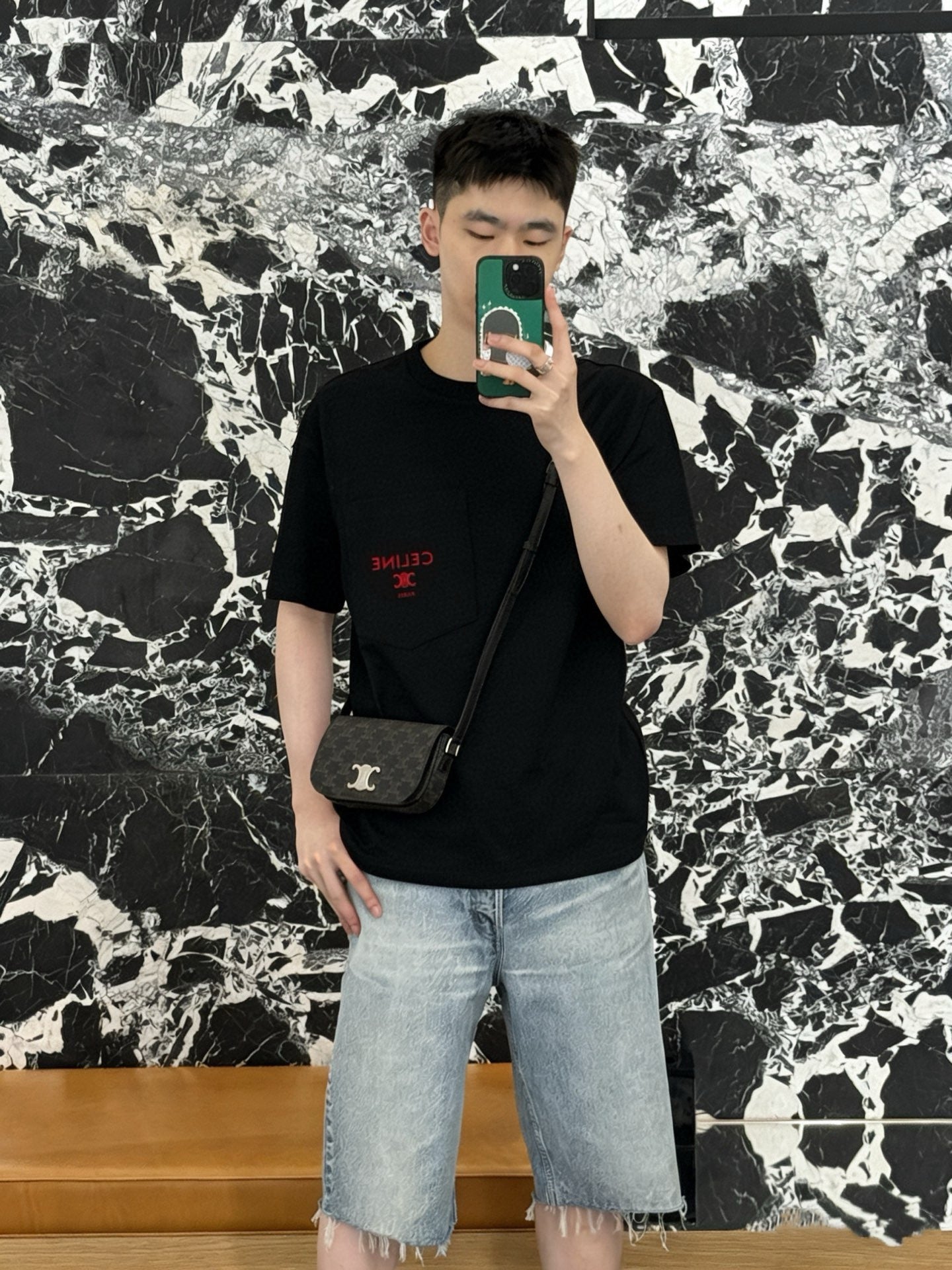 Blue and Black T-Shirt