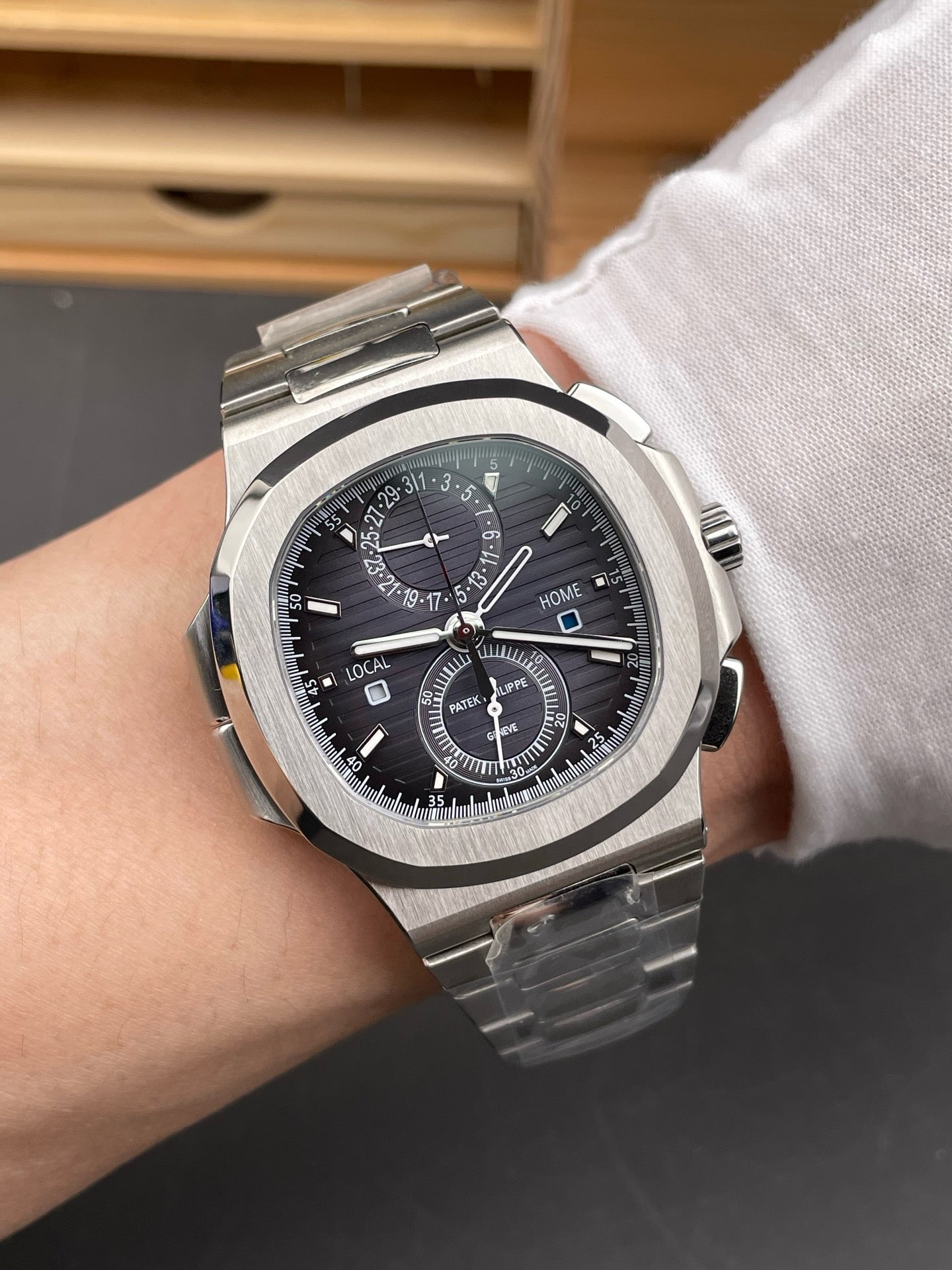 Silver black Watch