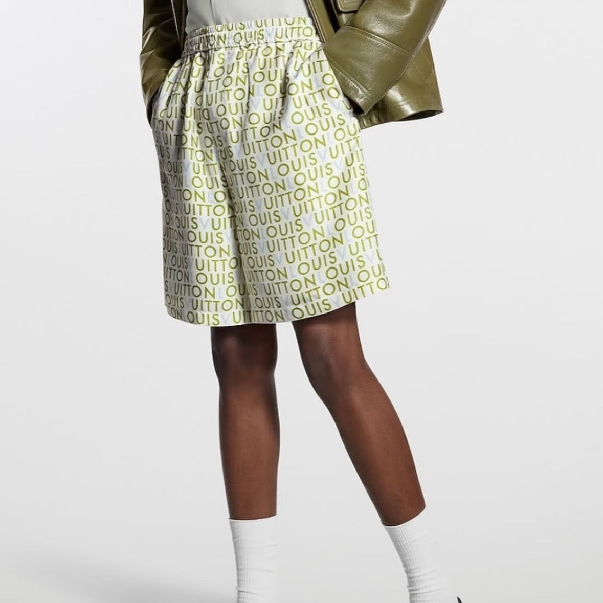 White dark green Short