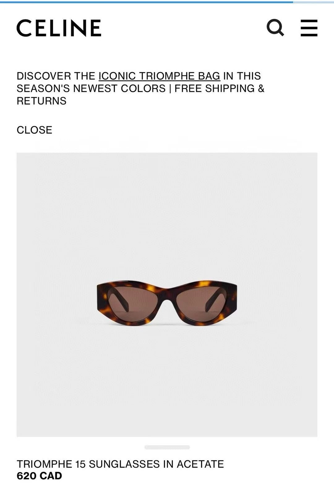 Mehrfarbige Sonnenbrille