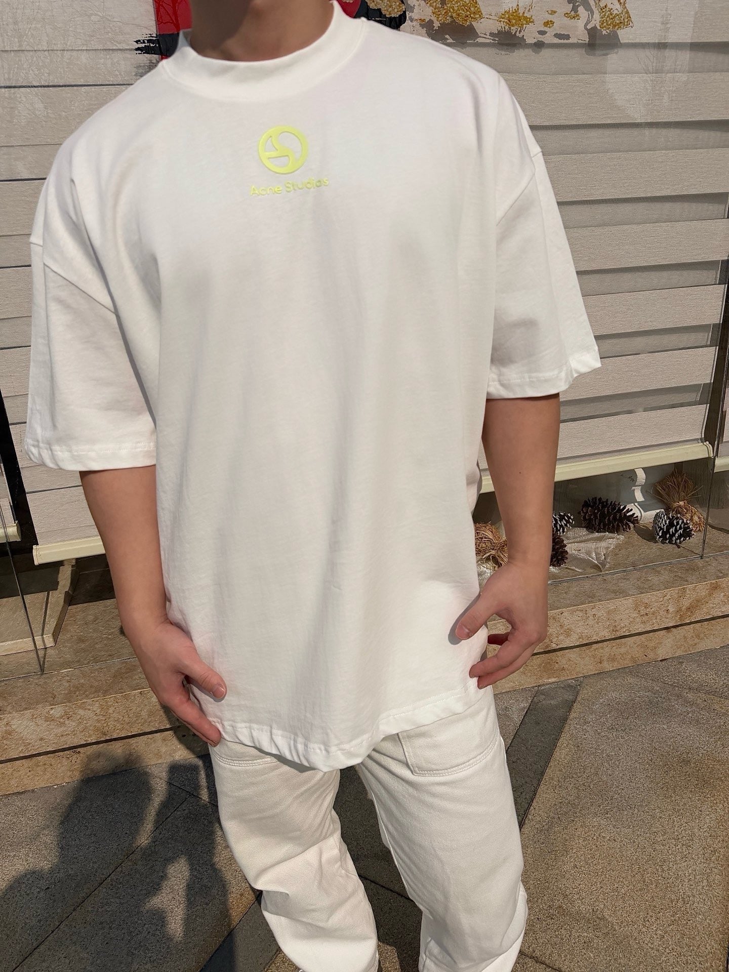 Grey and White T-shirt