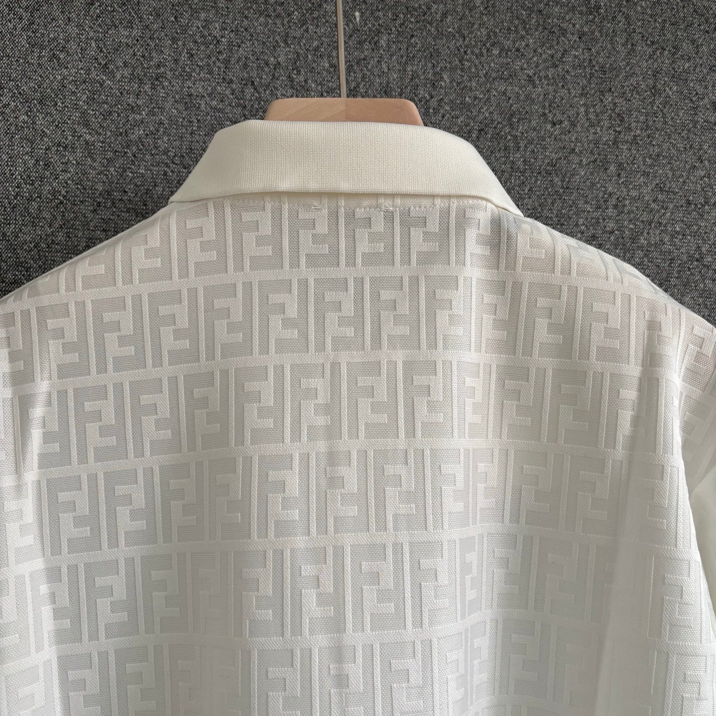 Brown and White Polo