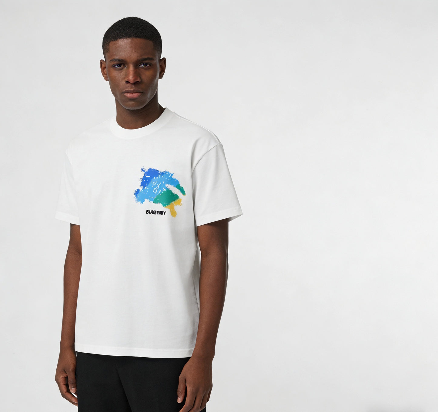 White and Black T-shirt