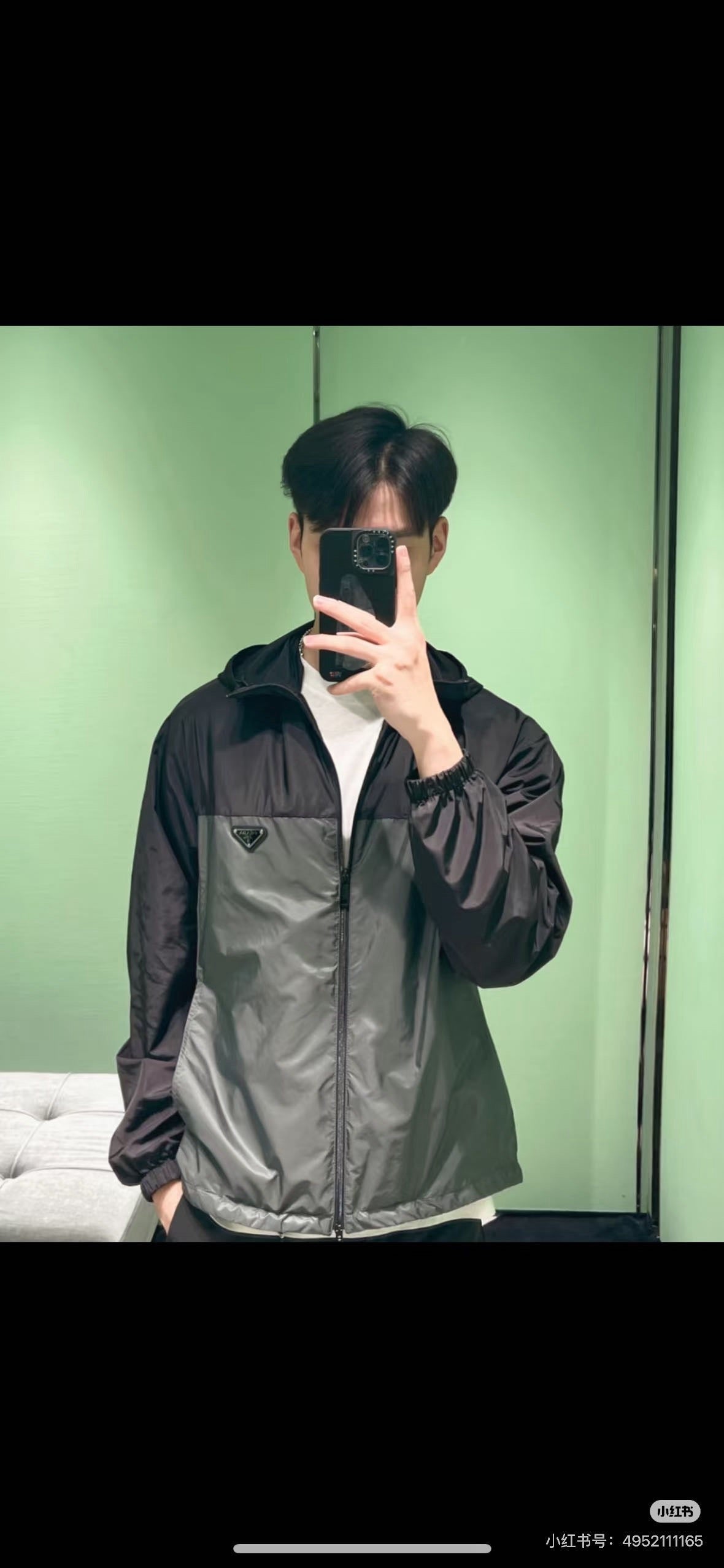 Black grey Jacket
