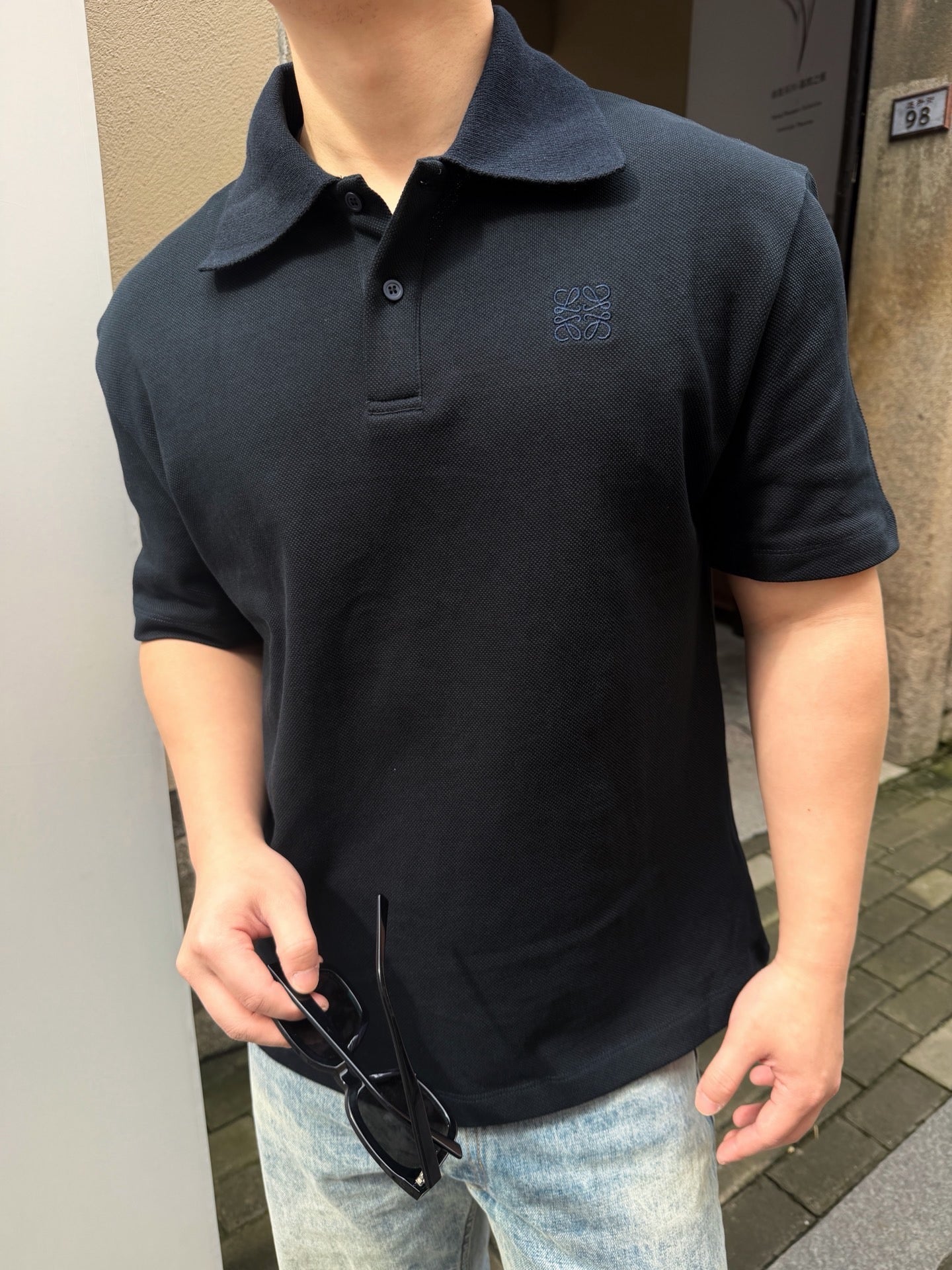 Brown and Blue Polo