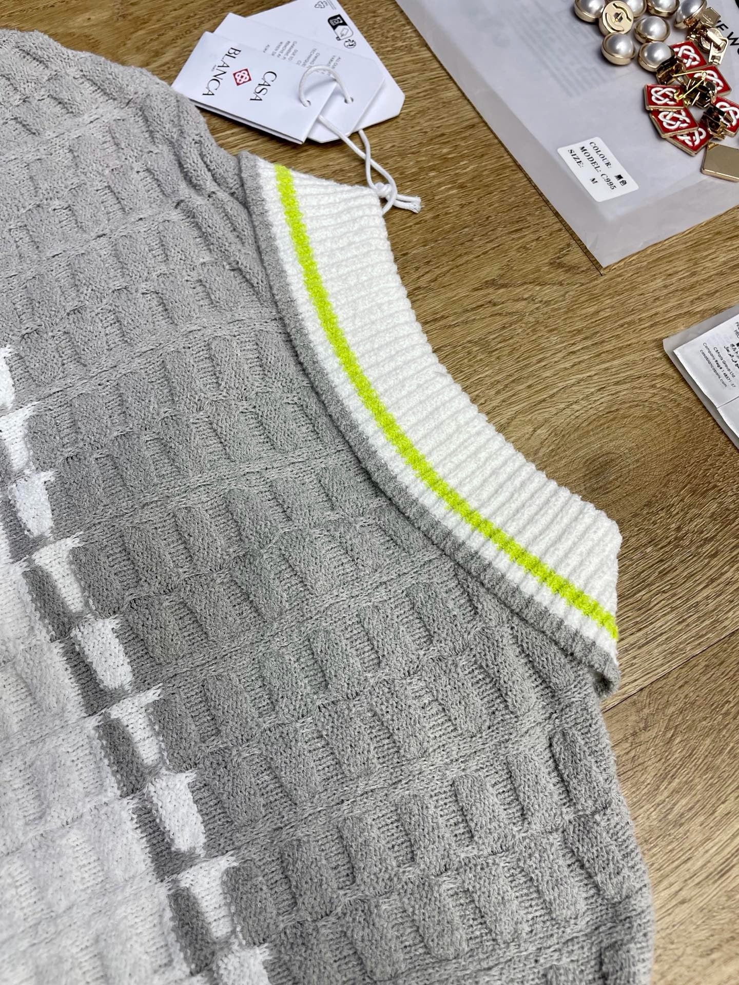 White grey Jersey