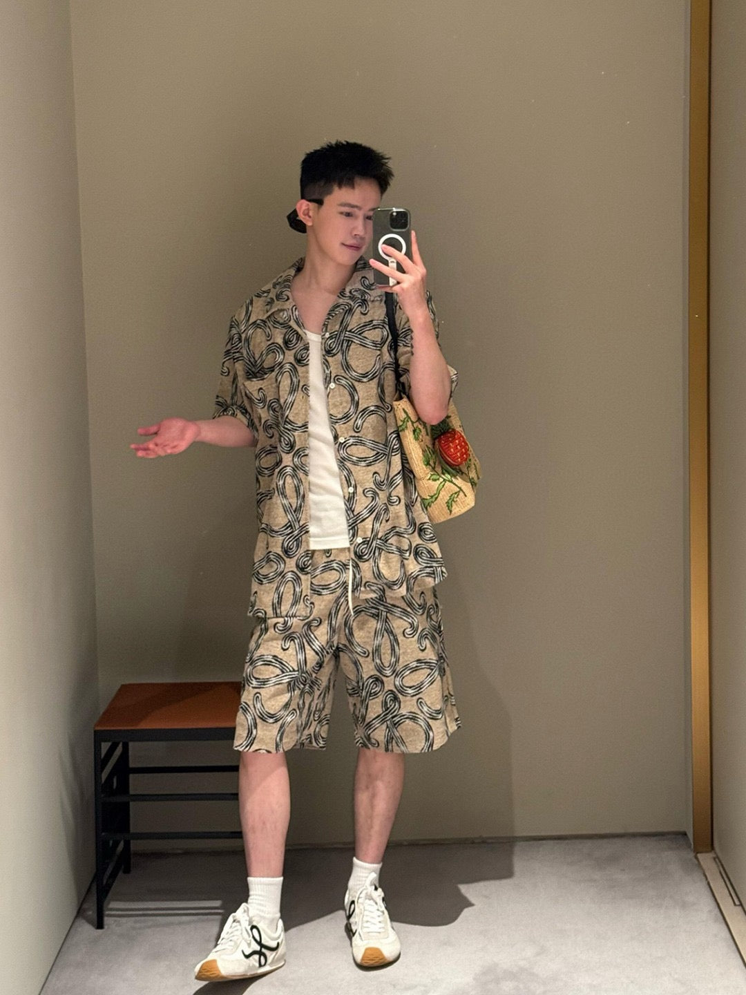 Beige Shorts