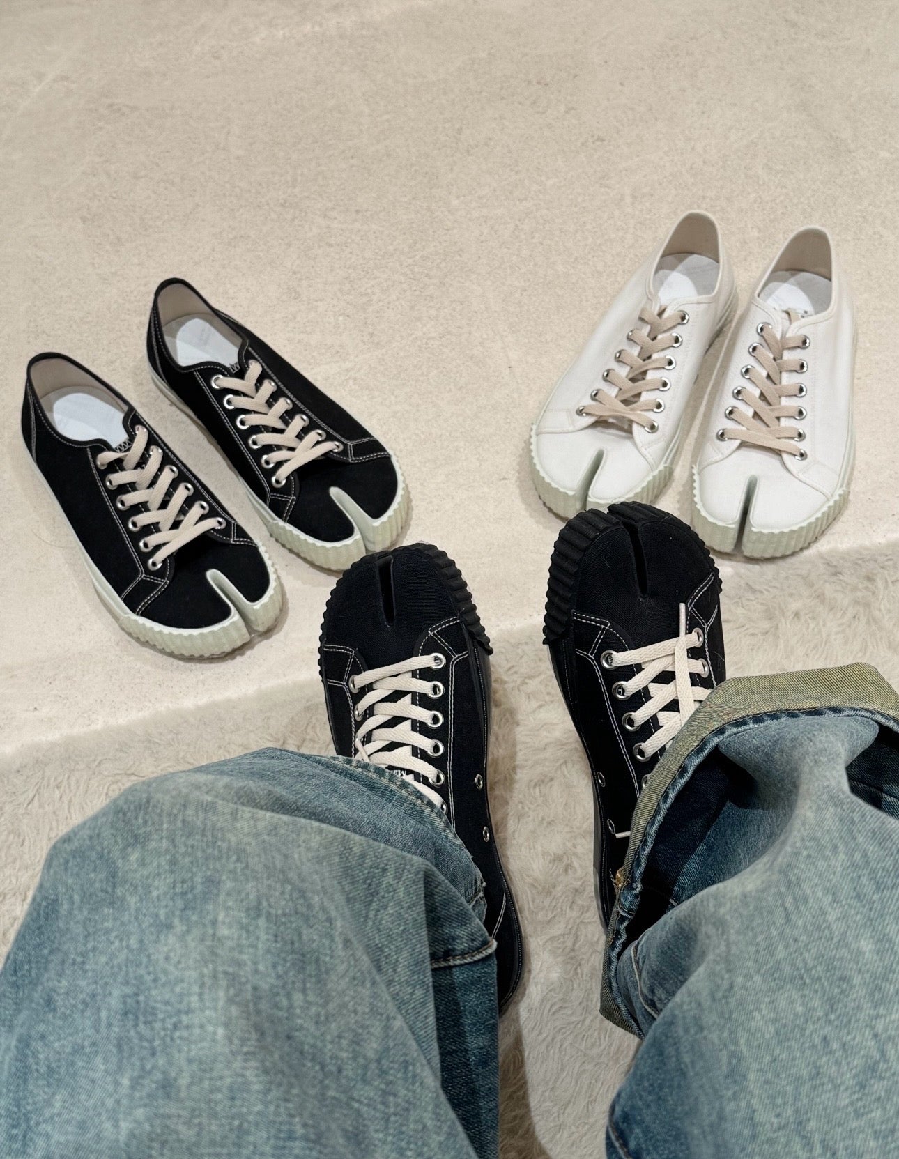 Black and White Shoes