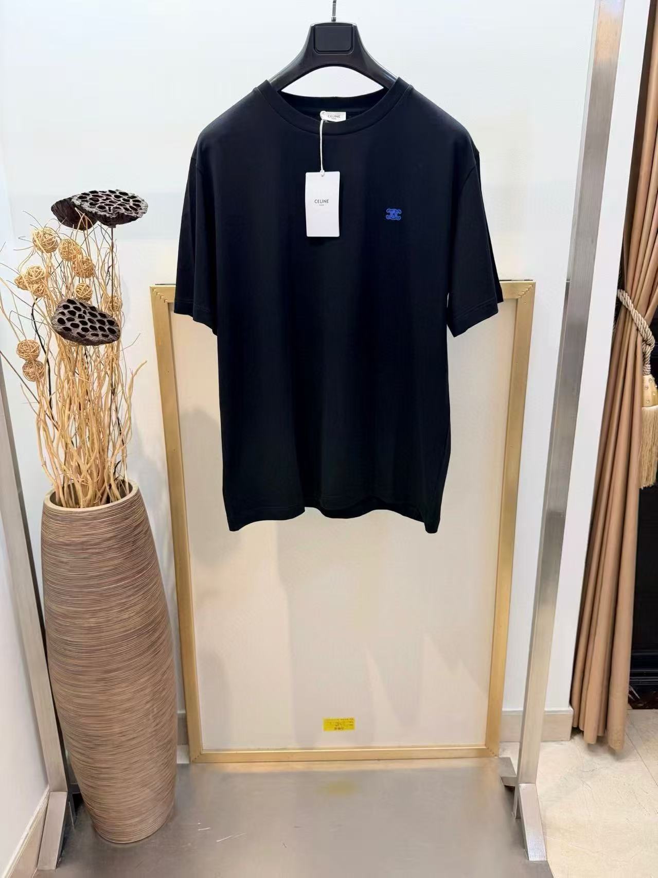 Black Tee - Blue Logo