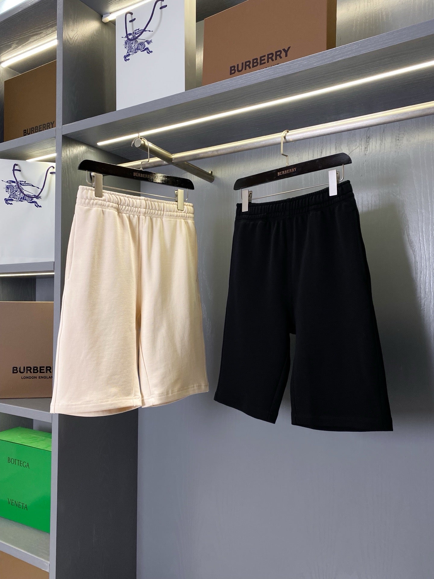 Black and Beige Short