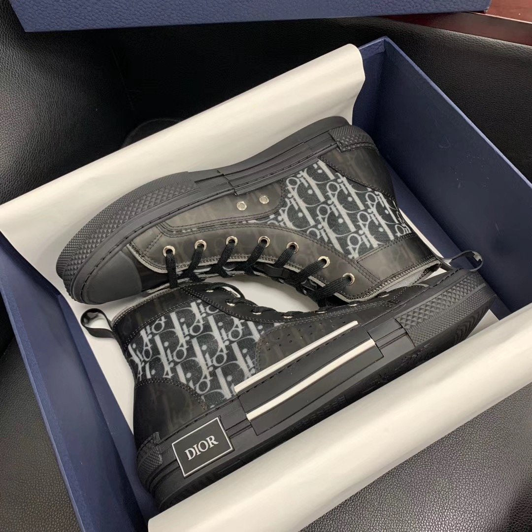 High-Top-Sneakers mit Monogramm