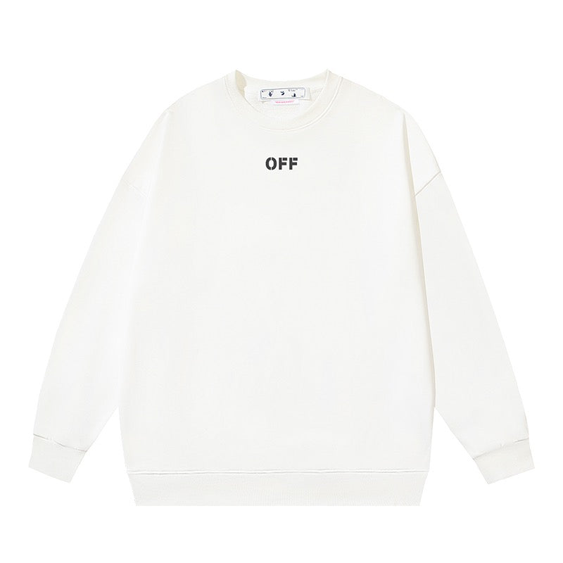 weißes und schwarzes Sweatshirt