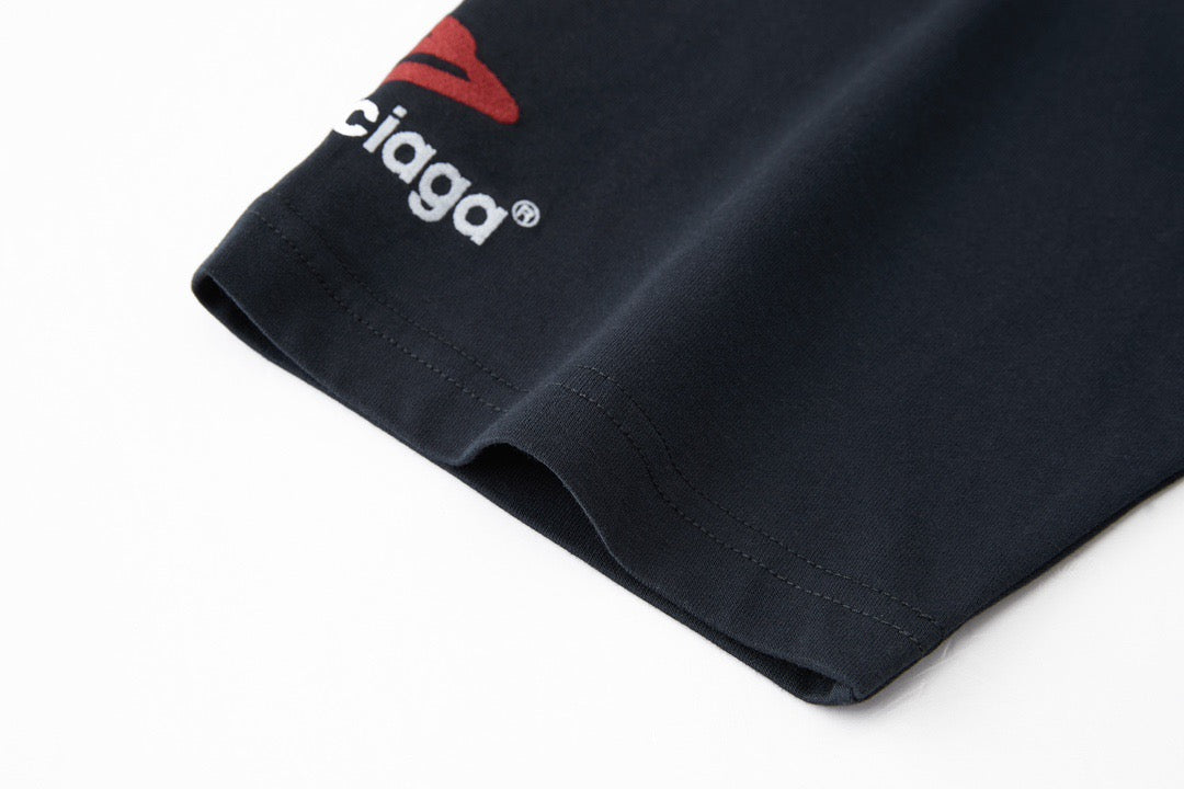 Dark blue and White T-shirt - FashionHype.xyz
