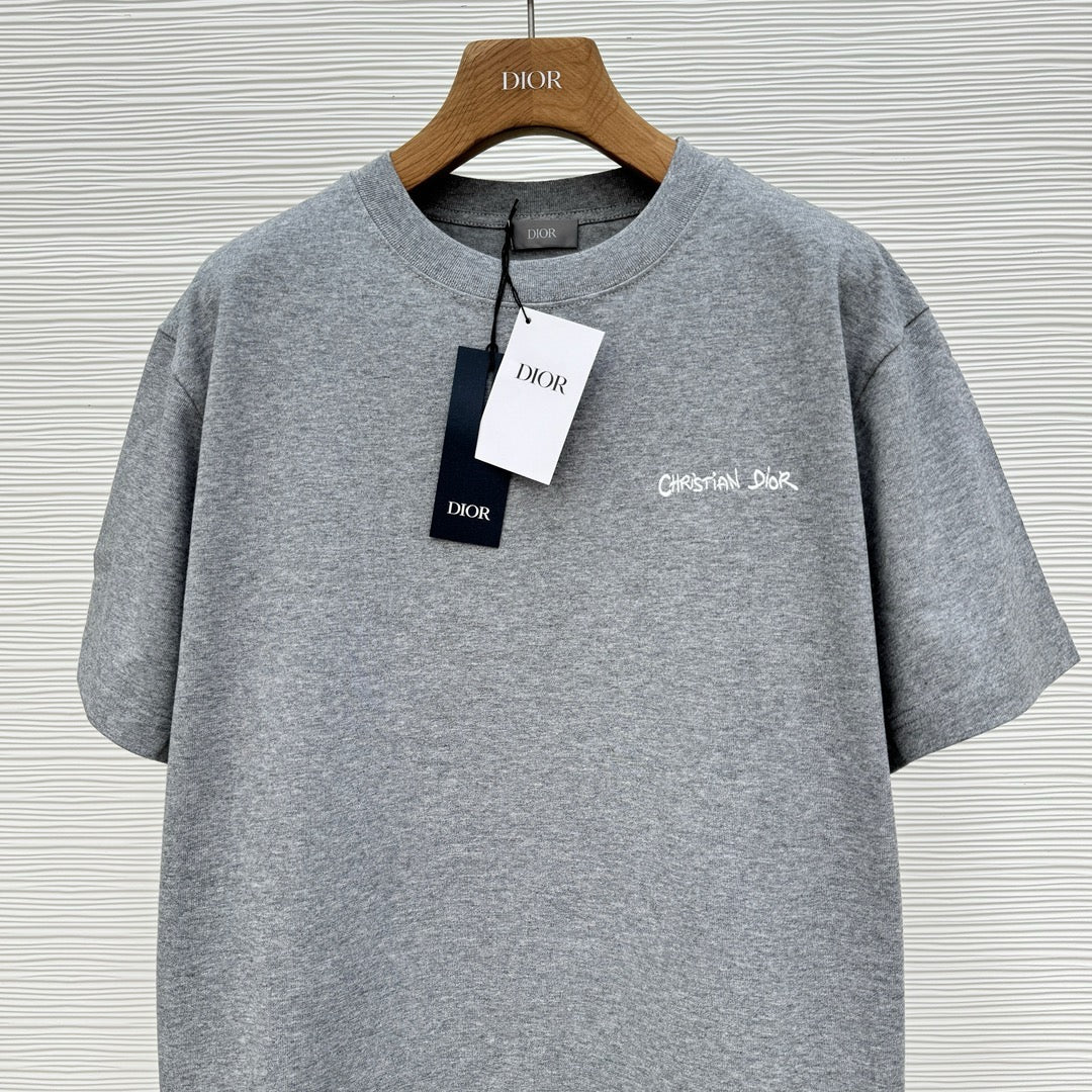 Grey and White T-shirt - FashionHype.xyz