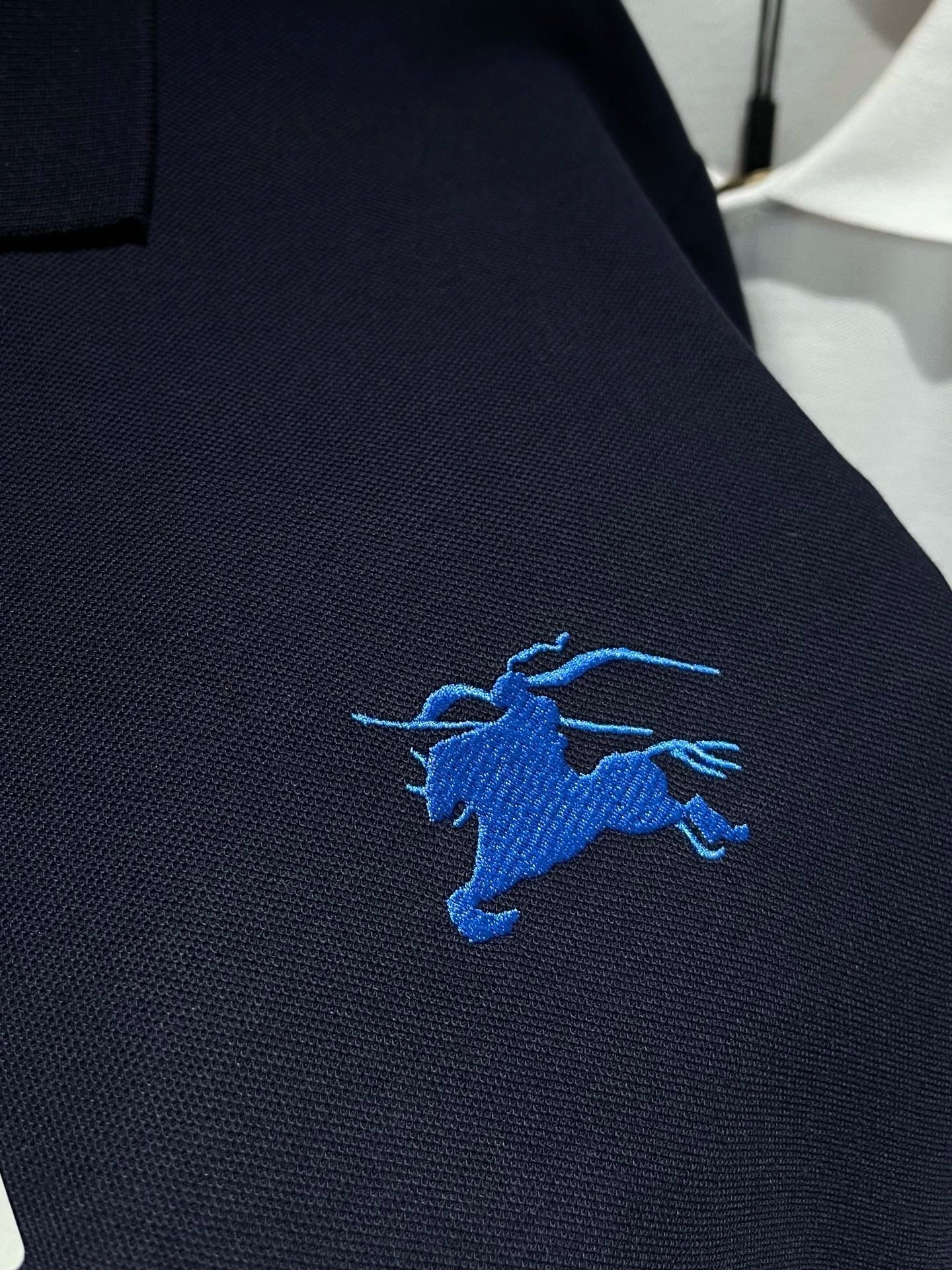 Khaki and Dark Blue T-Shirt - FashionHype.xyz