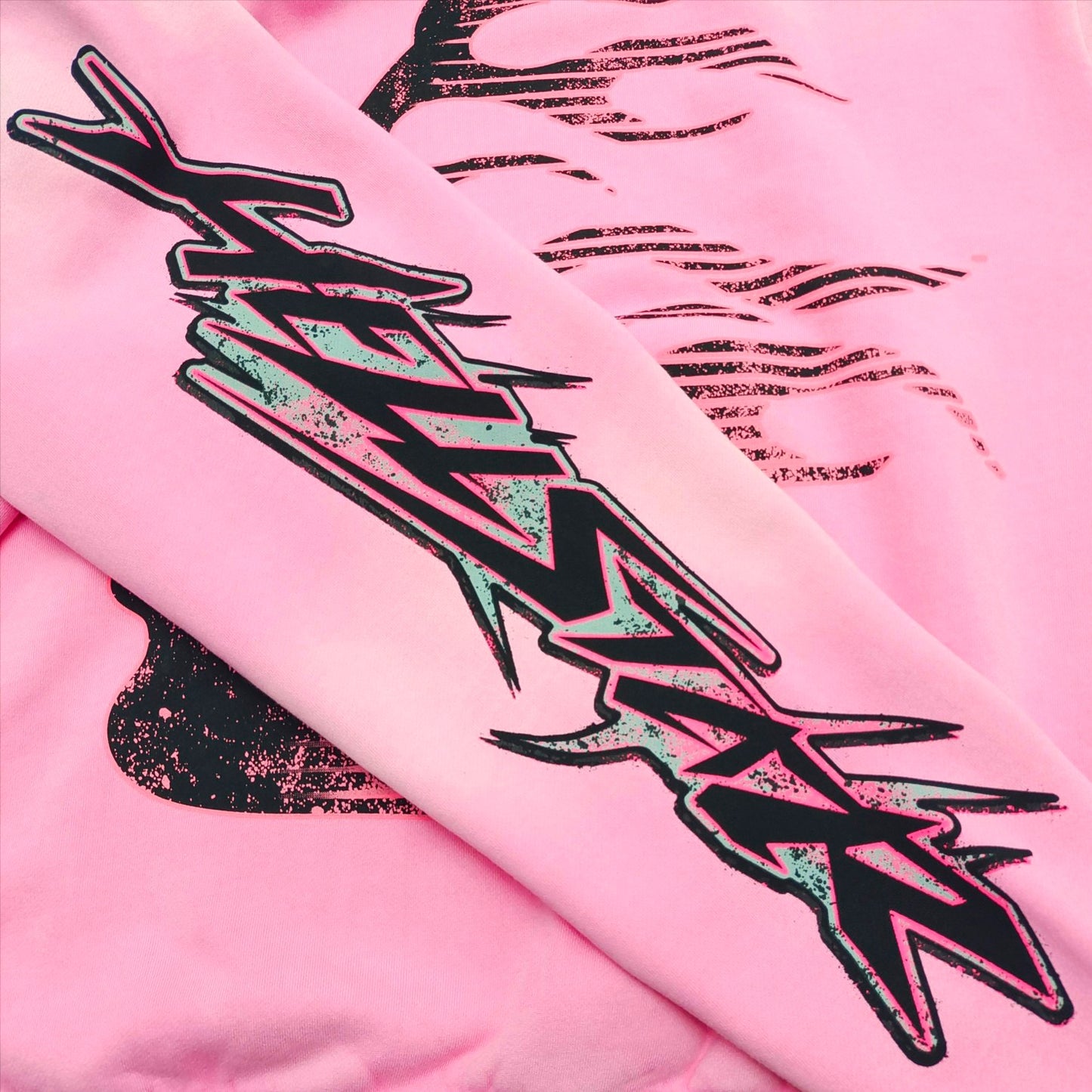 Sudadera con capucha rosa