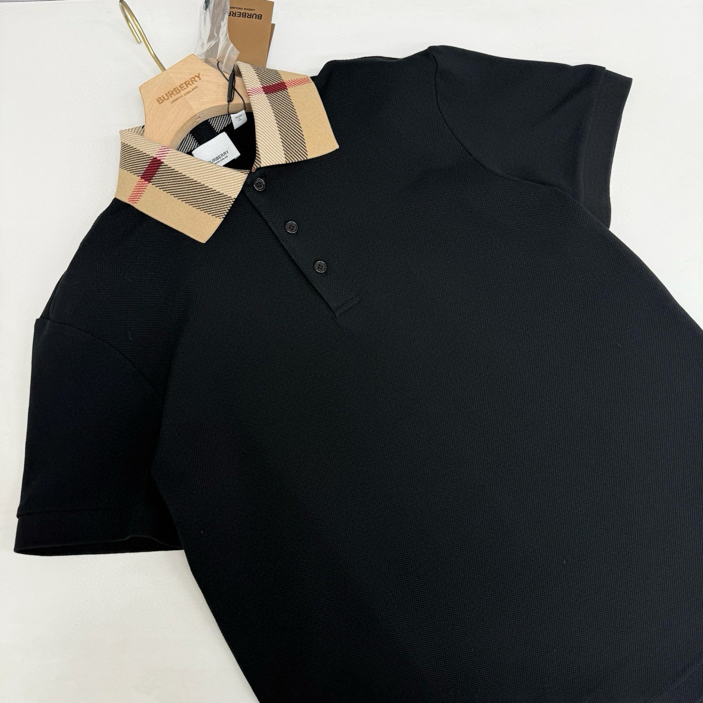 Black and White Polo - FashionHype.xyz