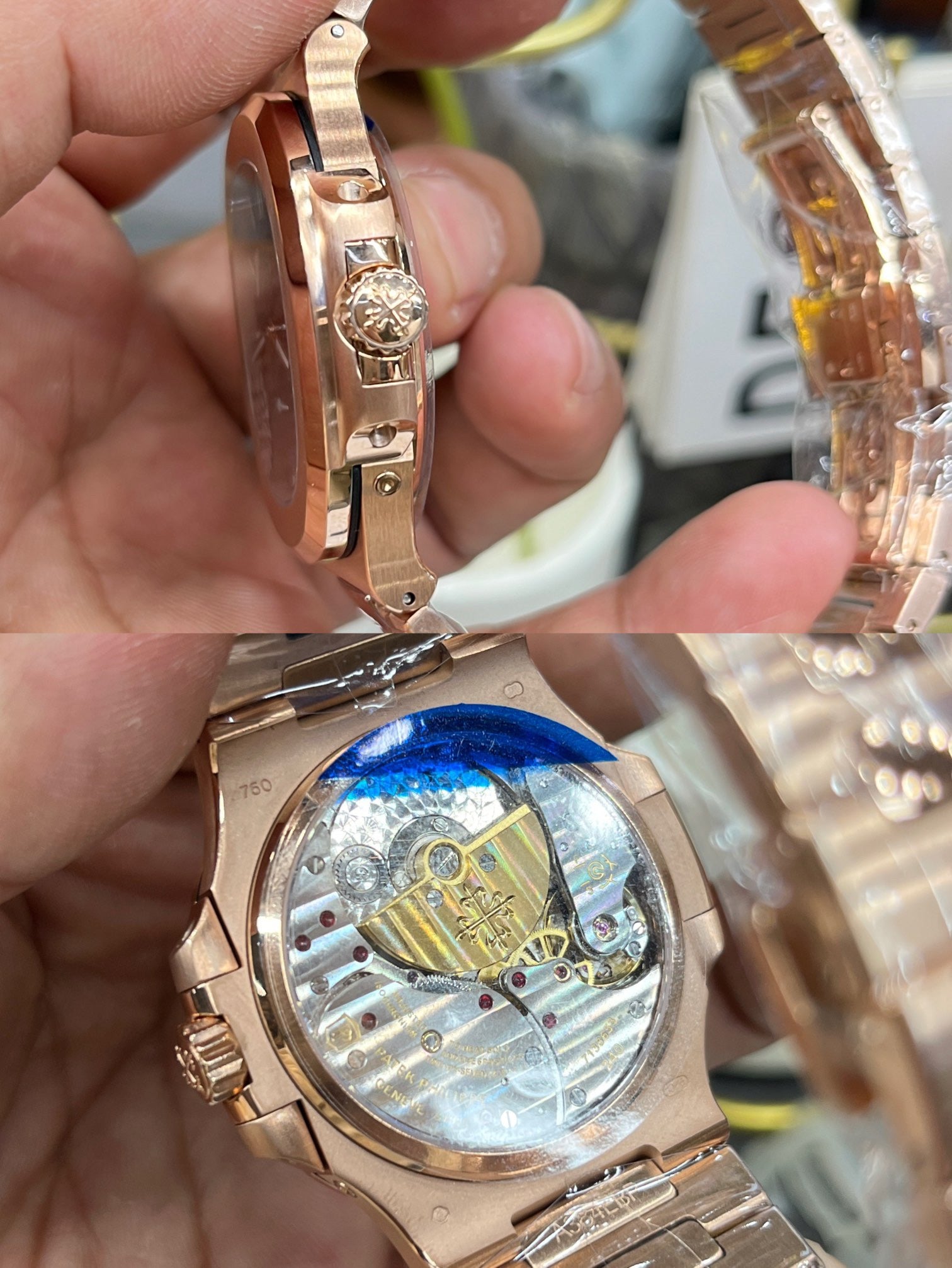 Goldfarbene Uhr