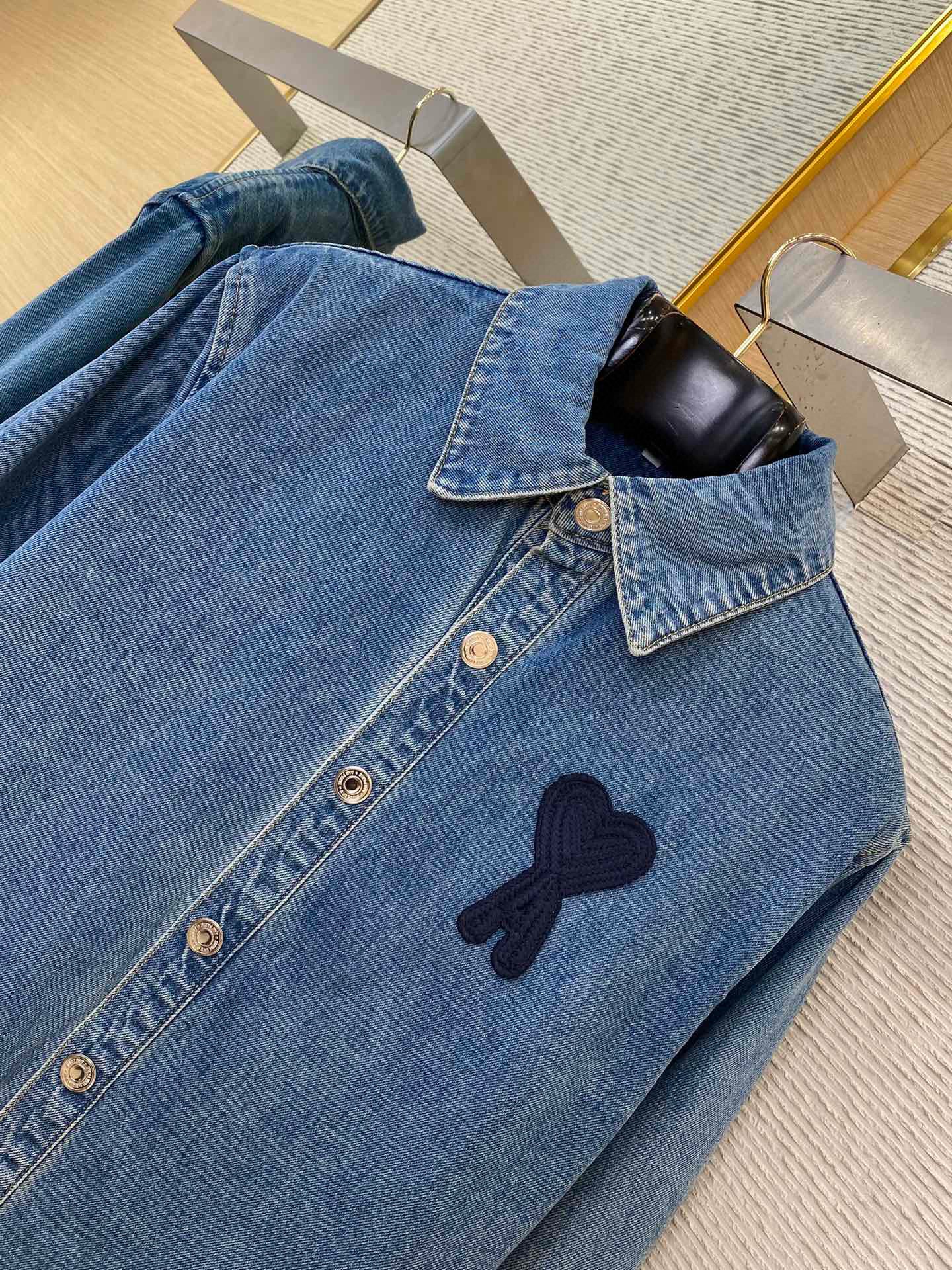 Beige and Blue Jacket