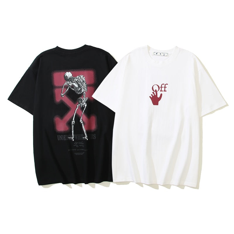 Schwarz-weißes T-Shirt