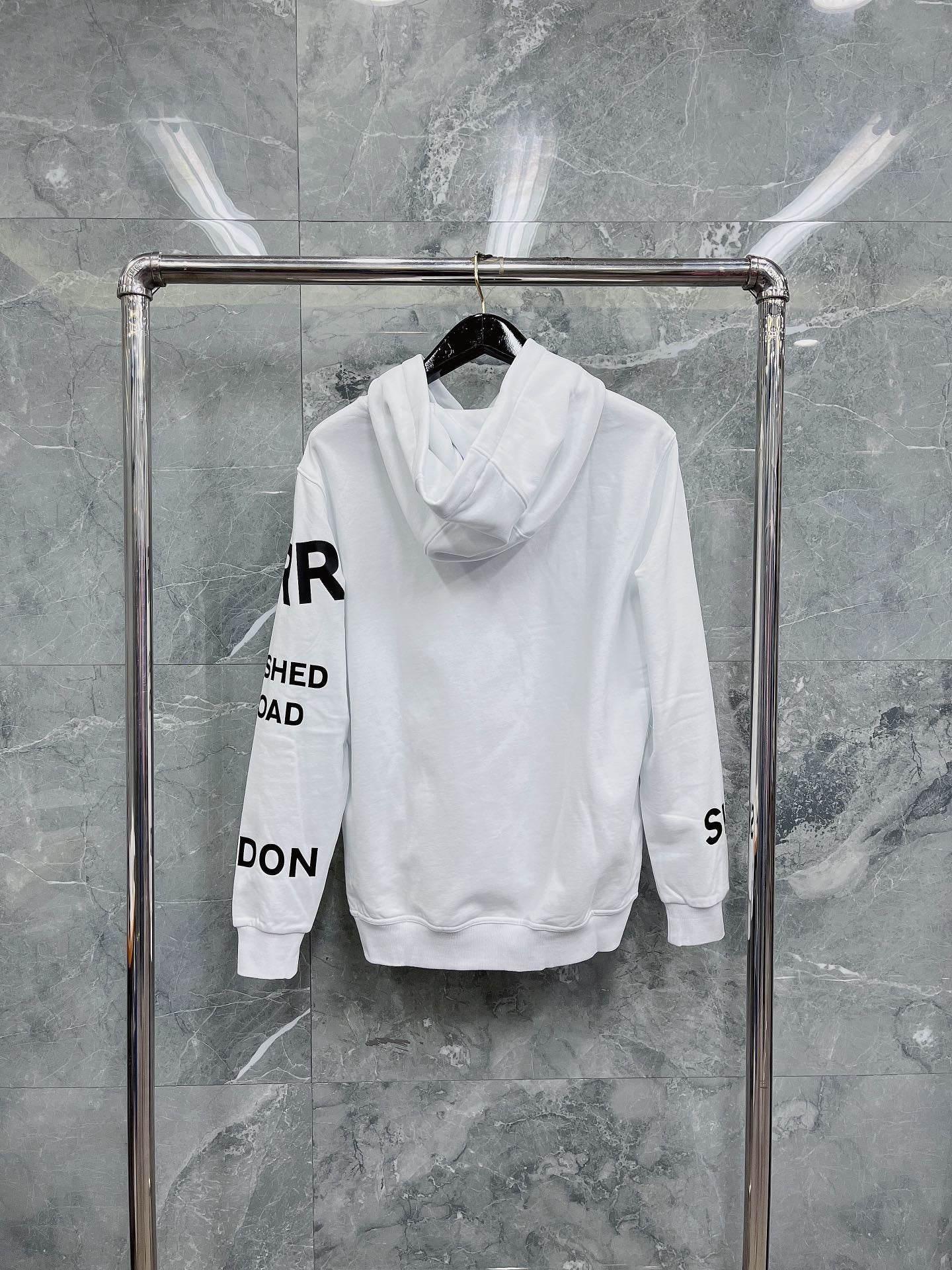 Black, Light orange and White Hoodie - FashionHype.xyz