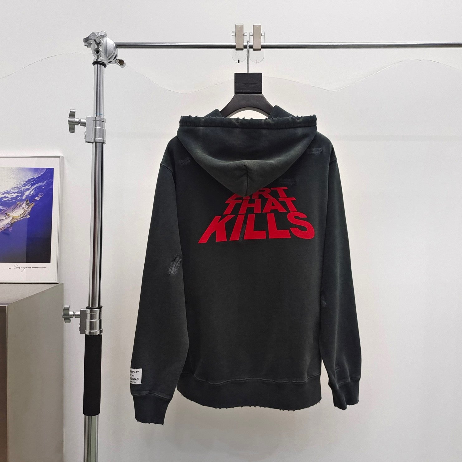 Schwarzer Hoodie