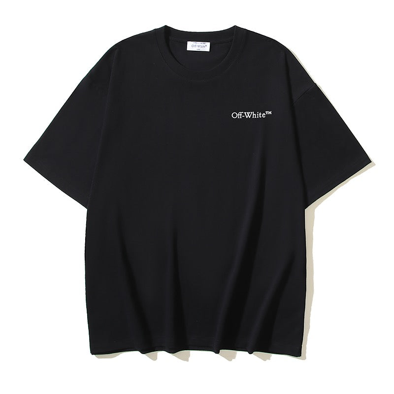 Schwarz-weißes T-Shirt