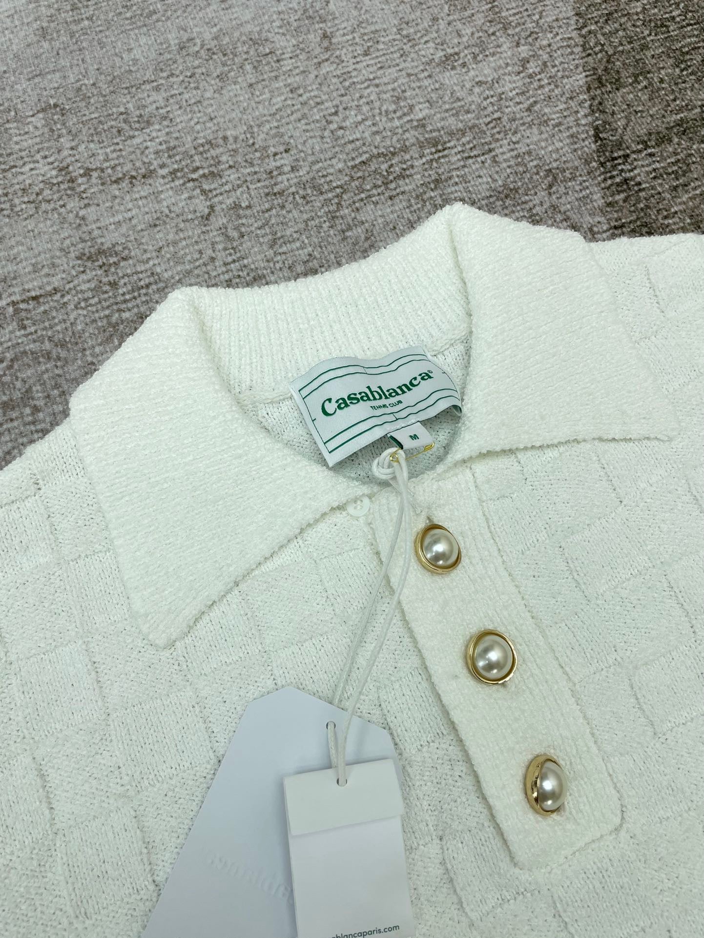 Black and White Polo - Size XL - FashionHype.xyz