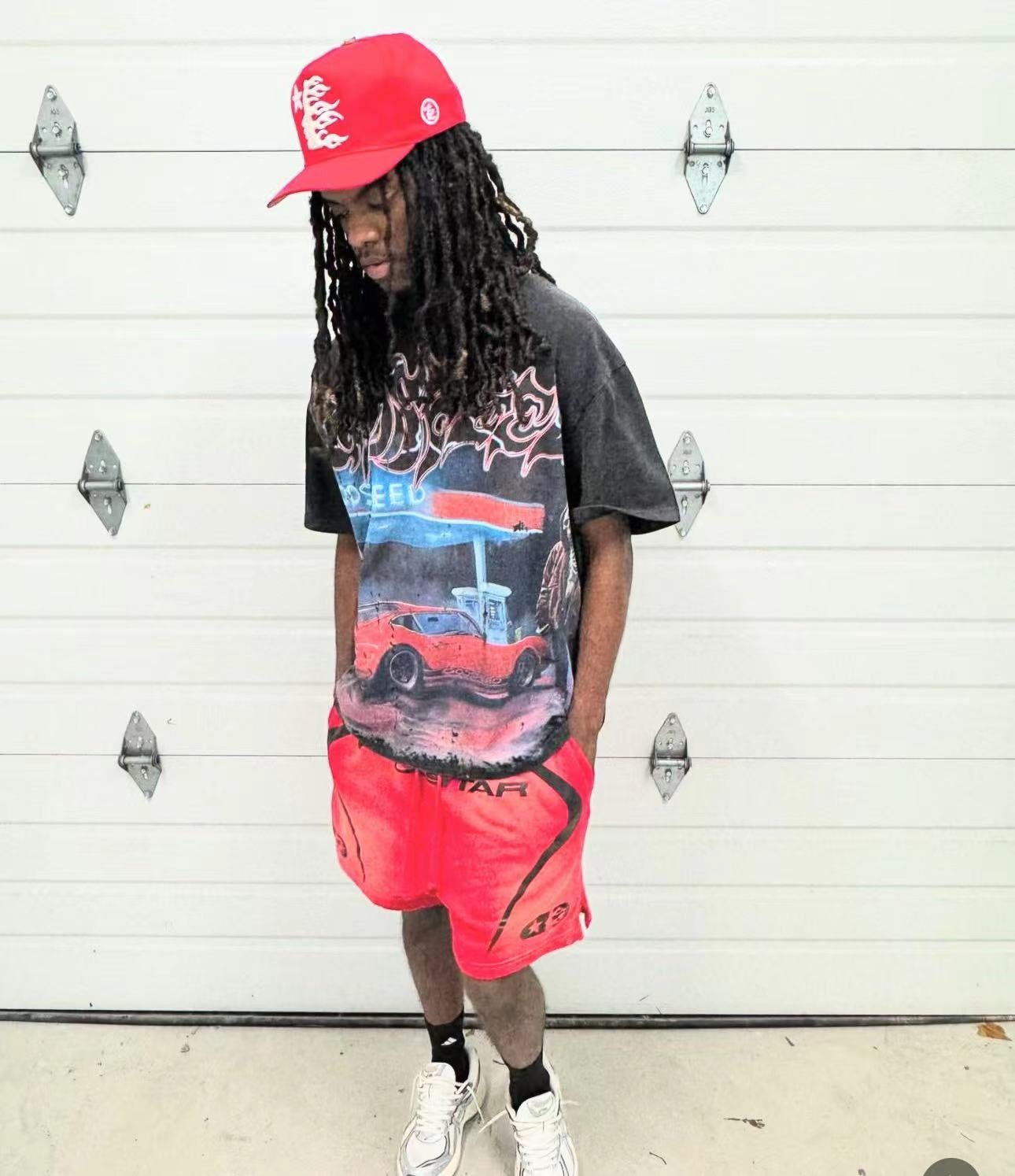 Dark red Short - FashionHype.xyz