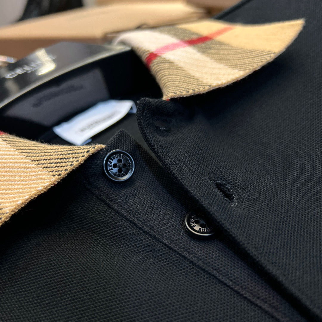 Black,White,and Blue Polo - FashionHype.xyz