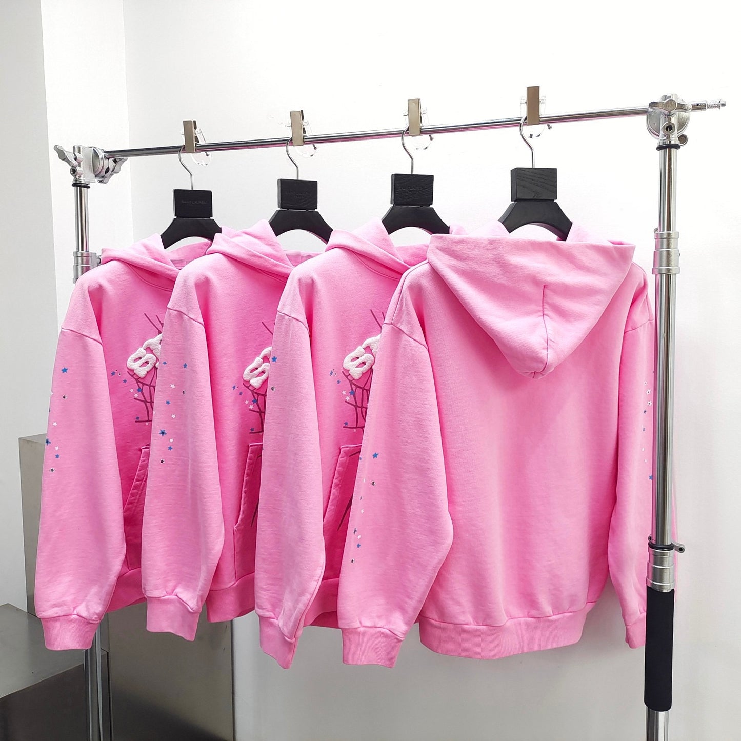 Sudadera con capucha rosa