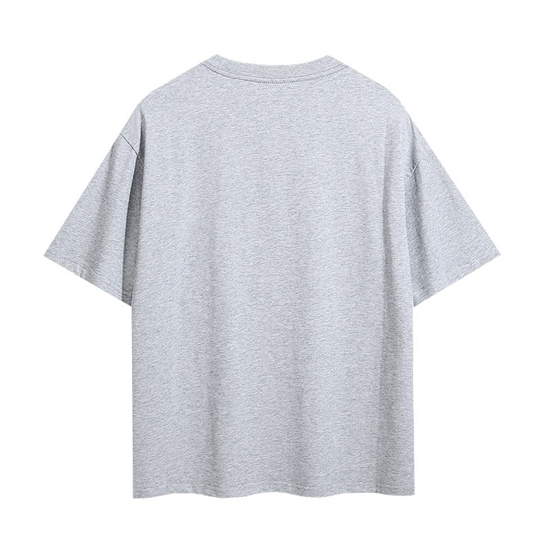 Graues und blaues T-Shirt
