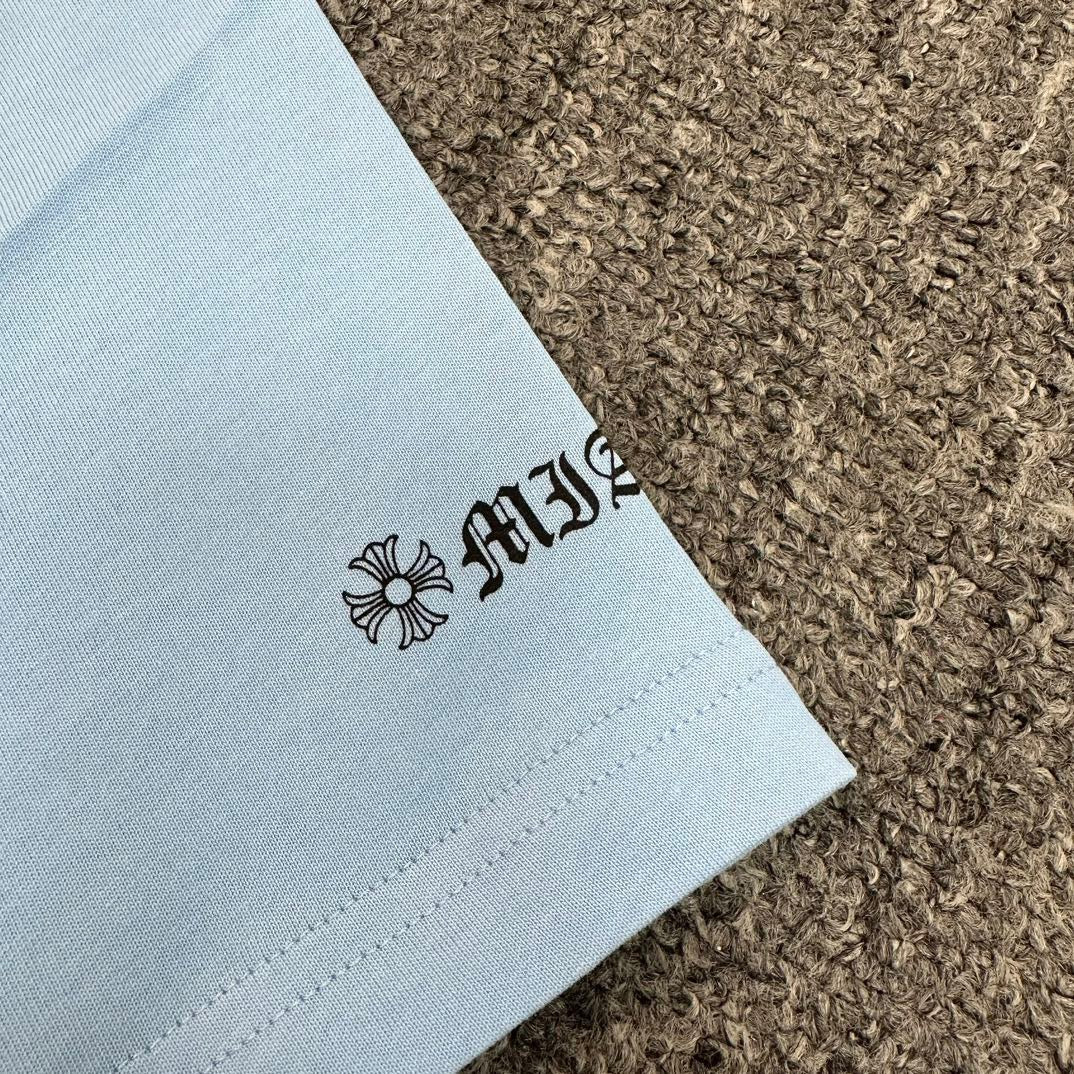 Himmelblaues T-Shirt – Größe XXL