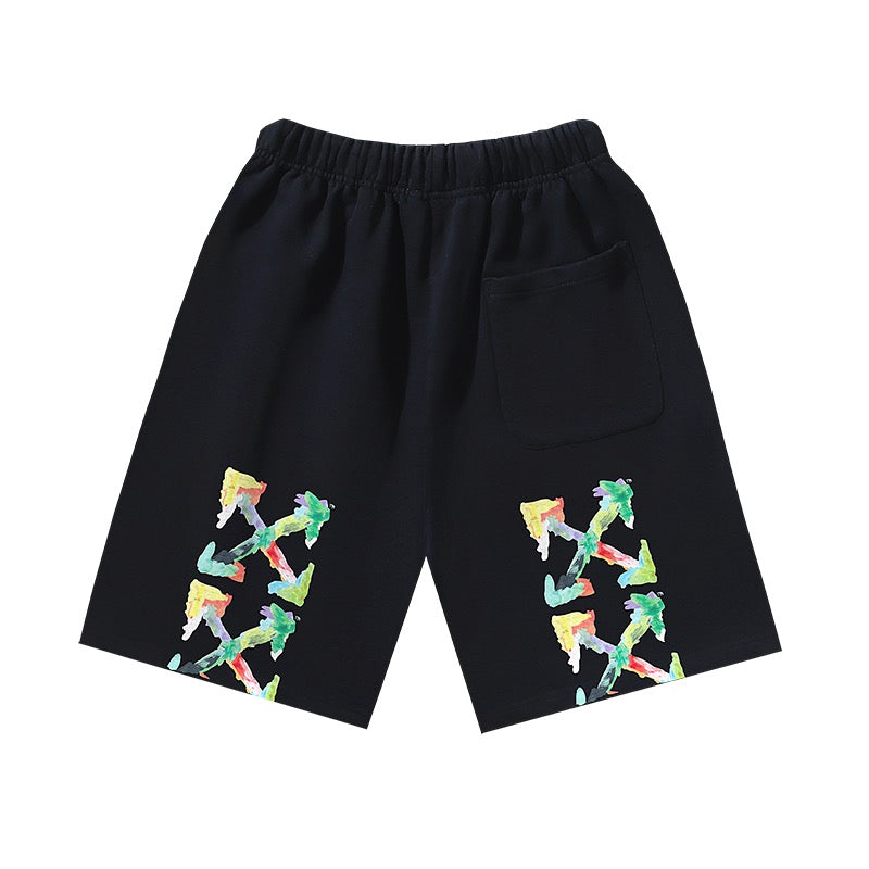 Schwarz-weiße Shorts