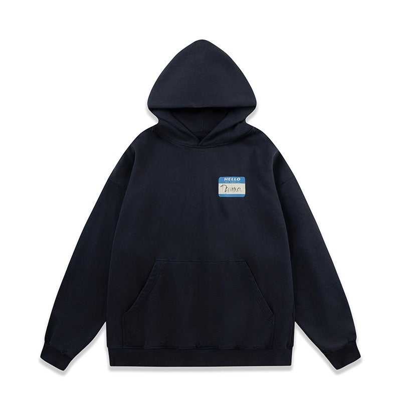 Schwarzer Hoodie