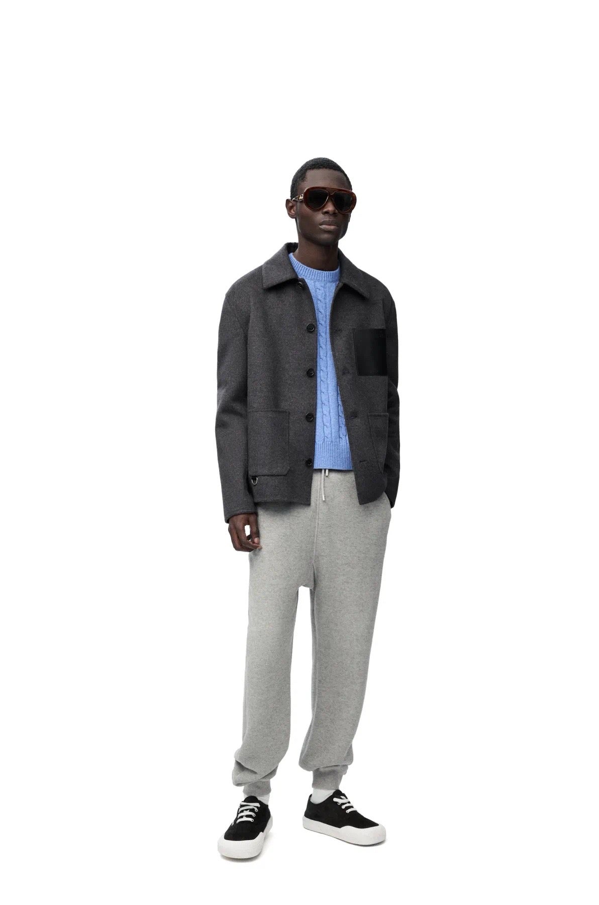 Graue Jacke