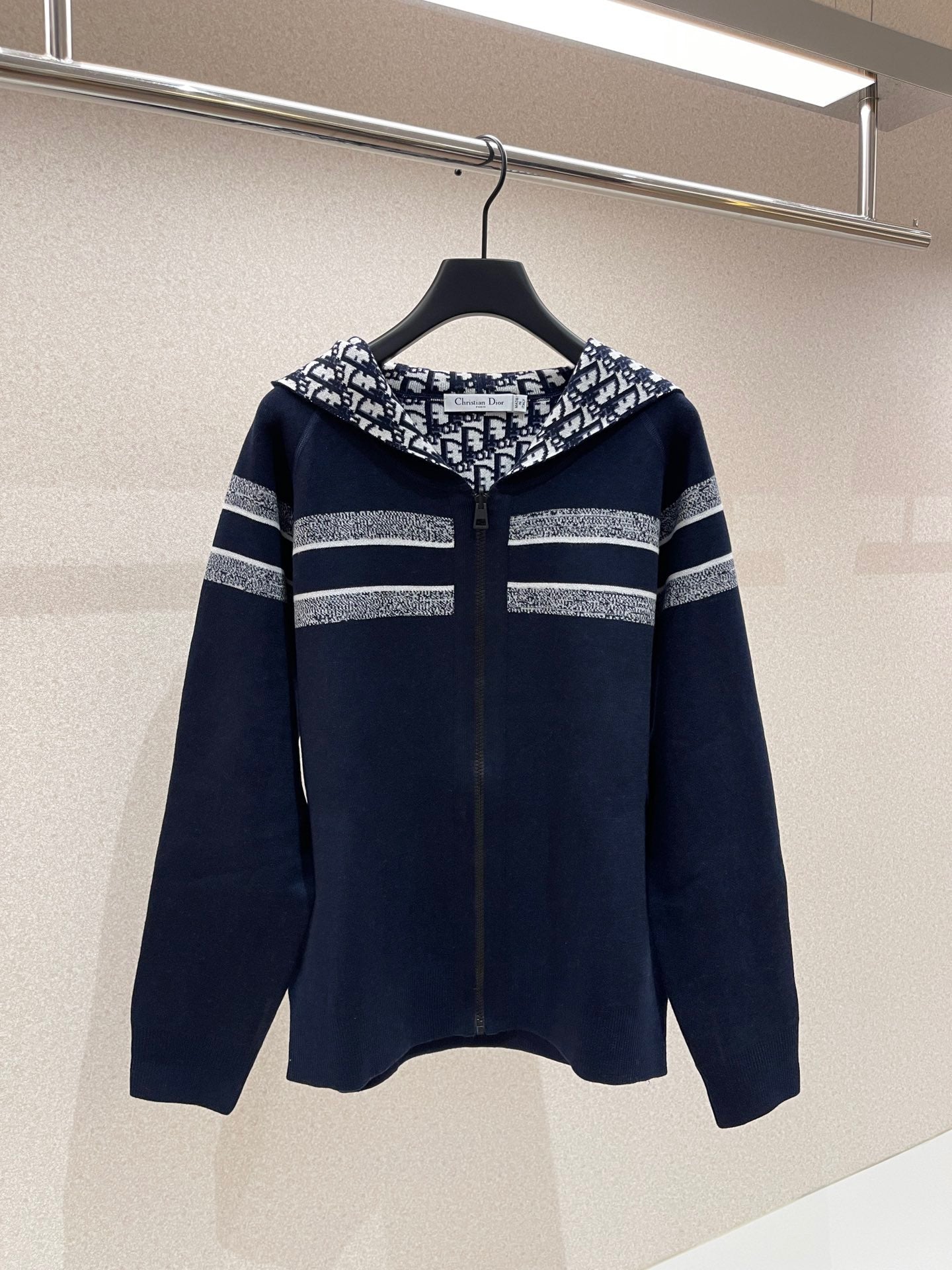 Dark blue and Grey Jacket - FashionHype.xyz