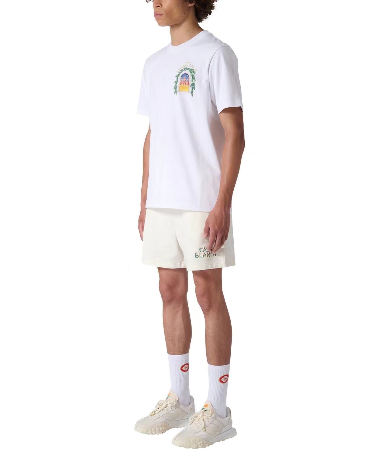 Schwarz-weißes T-Shirt