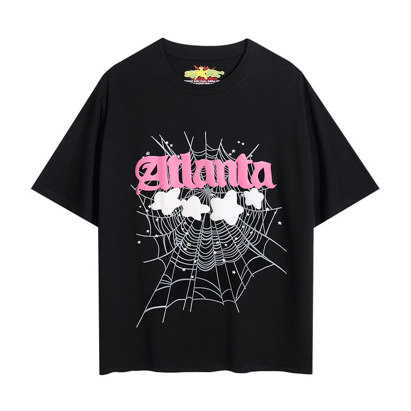 Rosa und schwarzes T-Shirt