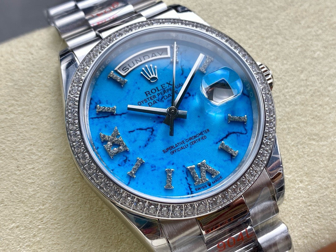 White blue Watch - FashionHype.xyz
